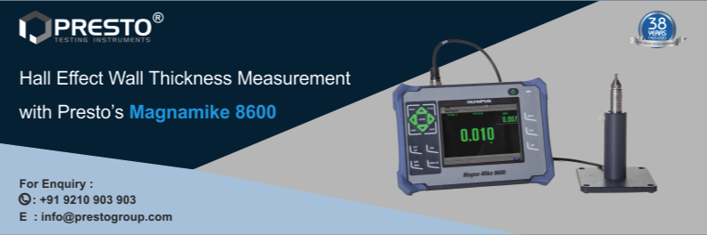 Hall Effect Wall Thickness Measurement with Presto's Magnamike 8600